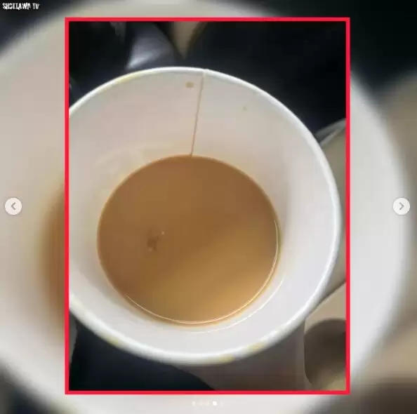 恶心!Tim Hortons喝出"腐烂牙齿" 网友:扁桃体结石 疑似员工咳出