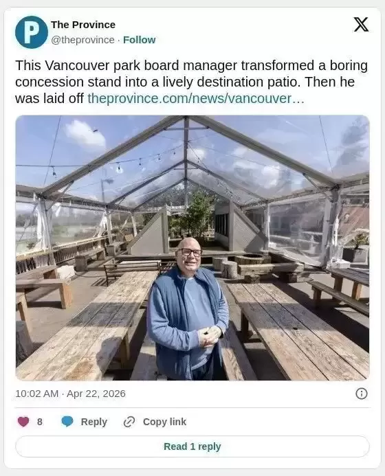 他一手带火温哥华公园小摊，却被市府解雇了！