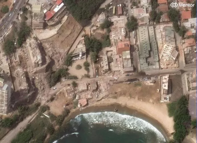 委内瑞拉地震前后卫星图：建筑大面积坍塌