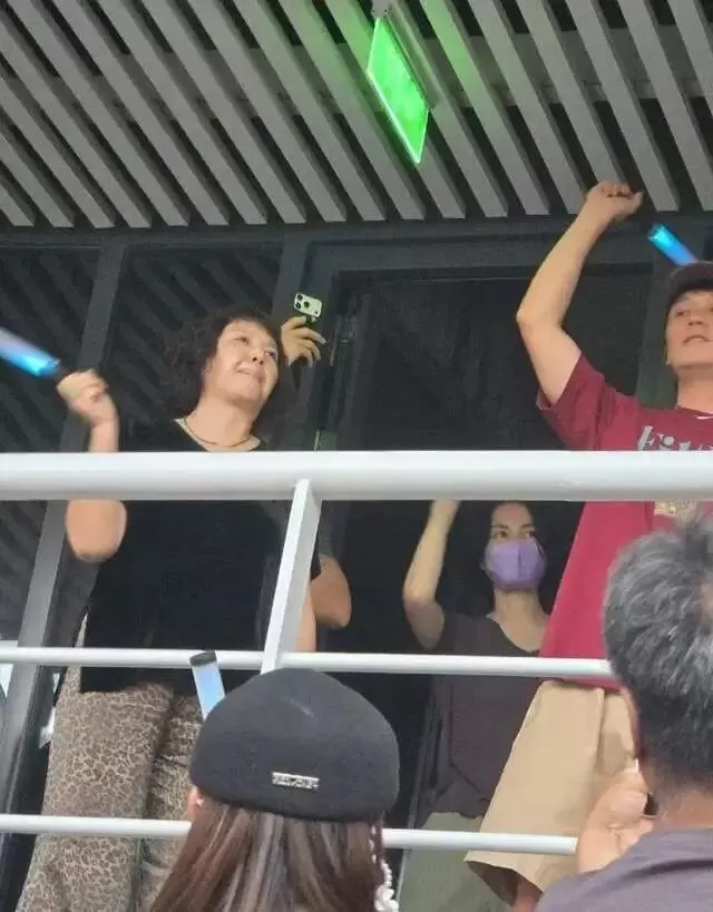 谢霆锋演唱会,王菲带头倚在某男士肩上,举止亲密