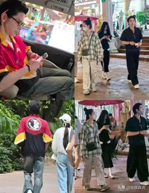 向佐一家北京逛街，蹲地哄娃温柔，郭碧婷裤拖地穿着松垮接地气