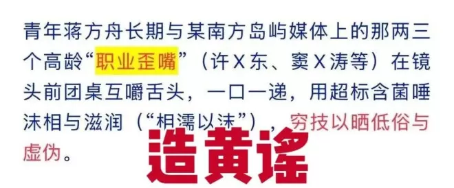 蒋方舟:请清华教授停止对我的网暴,造黄谣以及...