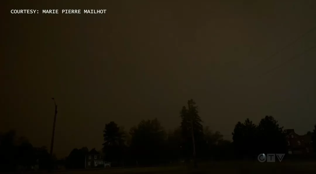 白天突然变黑夜! 加拿大这里诡异天气 如末日降临! 45℃高温席卷三省!