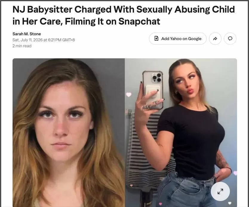 美国25岁美女，性侵好闺蜜13岁儿子，还在浴室录下大量不雅视频