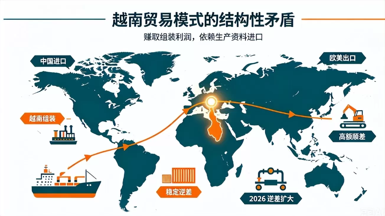 罕见贸易逆差，越南“中国+1”神话彻底崩塌？收割大局早已定局