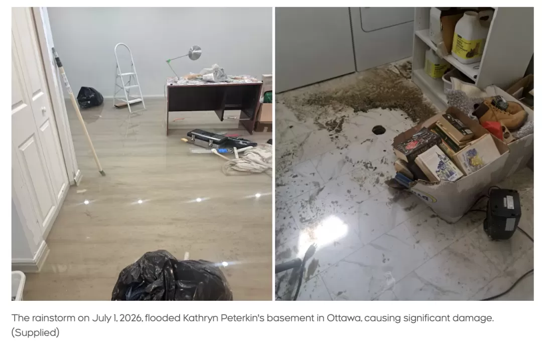 爆惨！安省屋主贷款13.5万翻新房屋坐等出售，撞上200年一遇暴雨全房被毁，濒临破产！