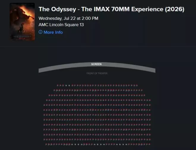 黄牛票飙破7000！《奥德赛》IMAX 70抢翻天
