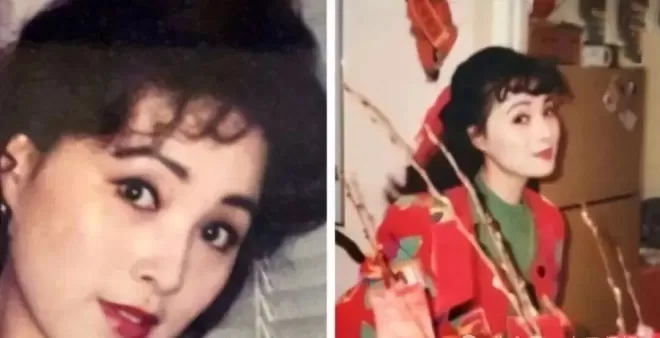 刘亦菲早年跟小姨合影，无美颜滤镜的年代，小姨竟比妈妈还漂亮！
