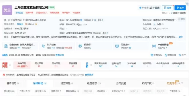 美兰宣告破产，旗下老牌国货上海雪花膏退场