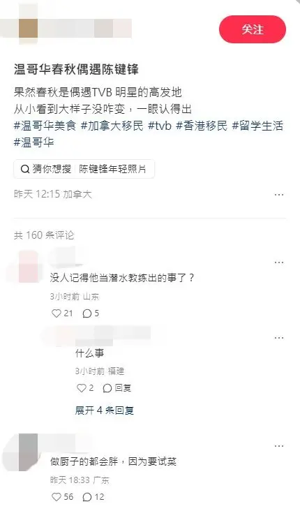 48岁前TVB小生现身加拿大　身形发福转型做厨师