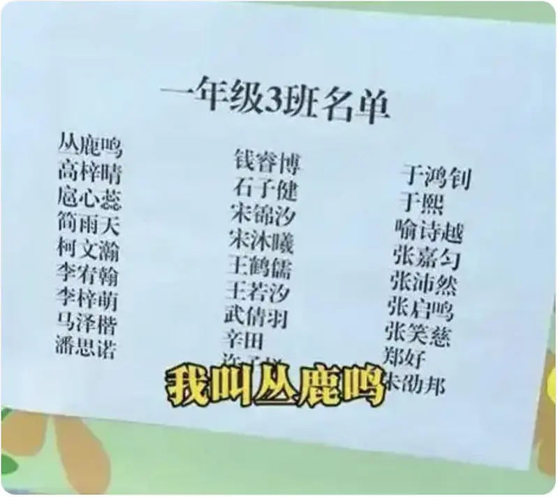 中国新生取名转向古风雅致 告别撞名“子涵” 、“一诺”