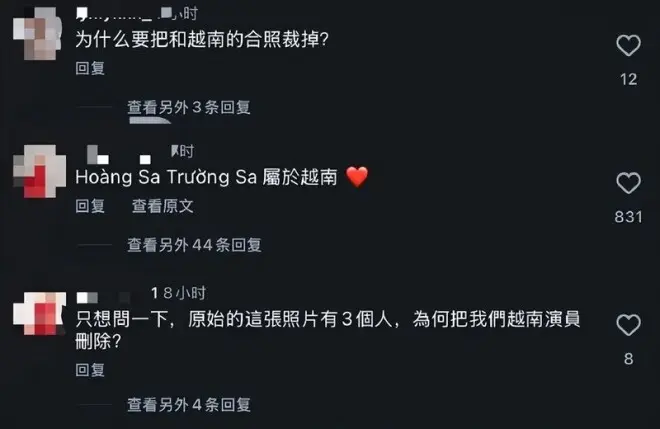 刘亦菲发合照裁掉越南女星 越南网友炸锅