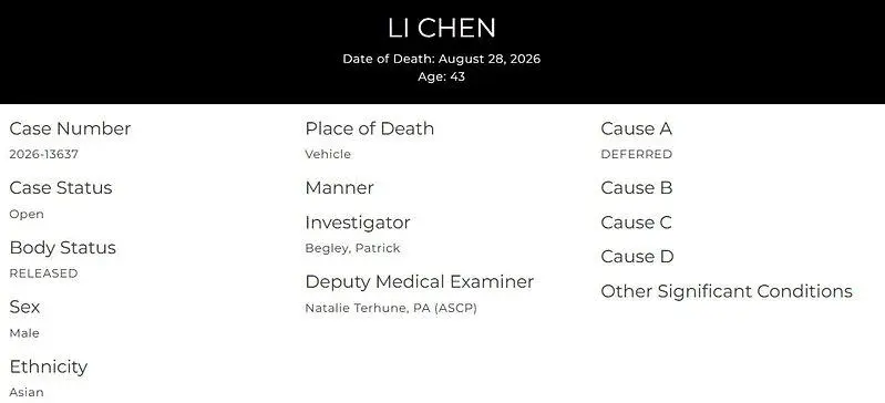 独╱阿里前高管南加神秘死亡案调查结束 警这么说
