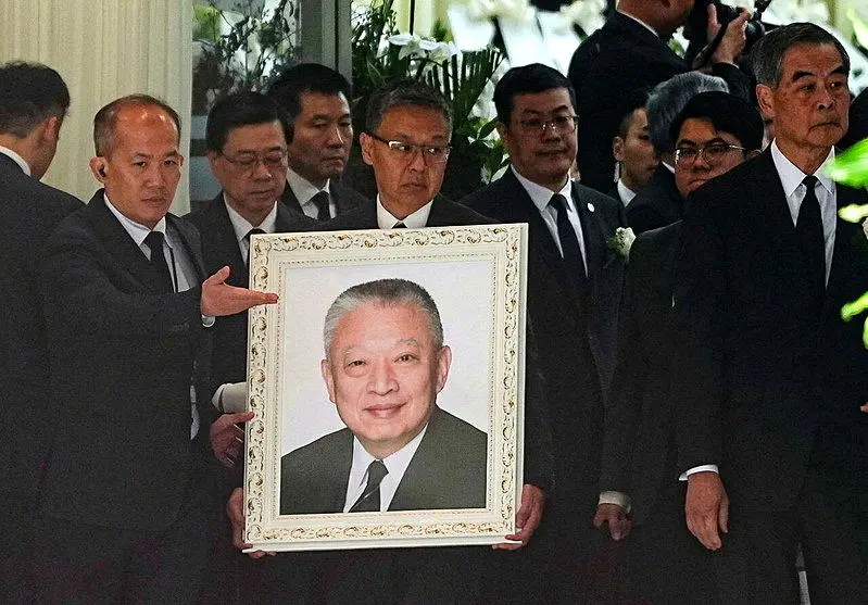 董建华告别式／梁振英扶灵 石泰峰悼词：一国两制杰出贡献者