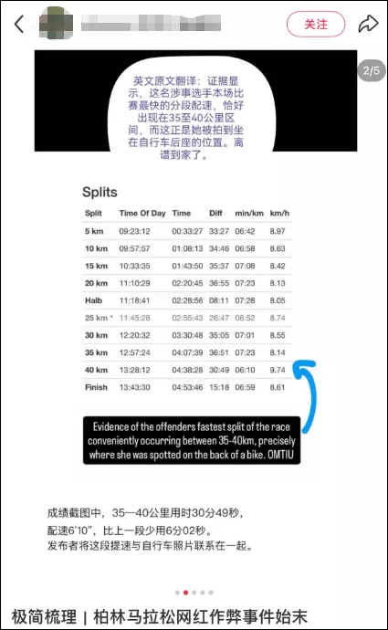 网红参加柏林马拉松，被拍到坐自行车作弊