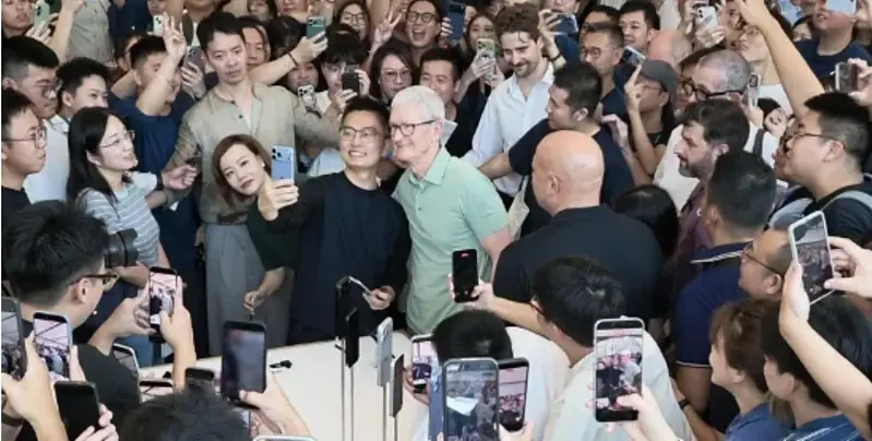 库克卸任CEO首访中 会何立峰盼深化美中经贸