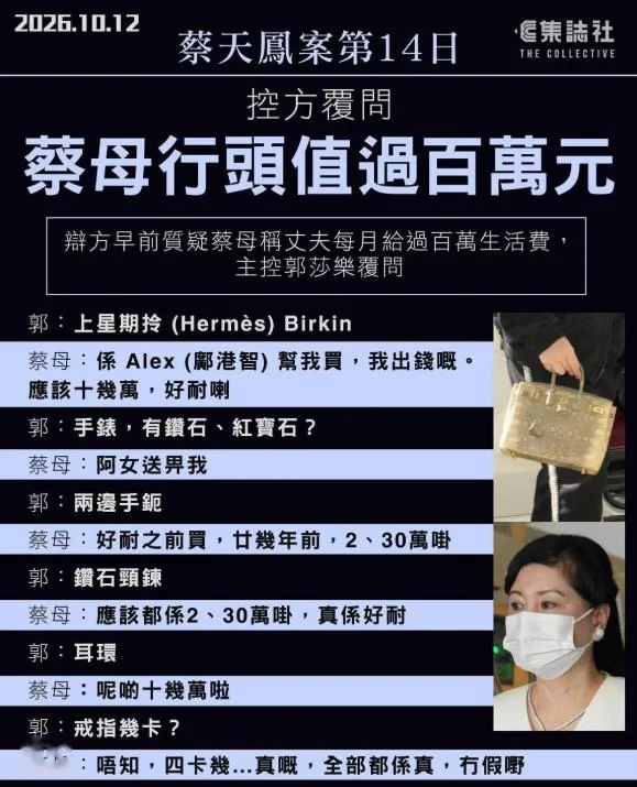 蔡天凤案庭审，三辩方律师围攻蔡母赌博