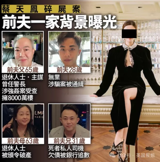 名媛蔡天凤前公公骂她生仔机器！三家关系远比想象复杂
