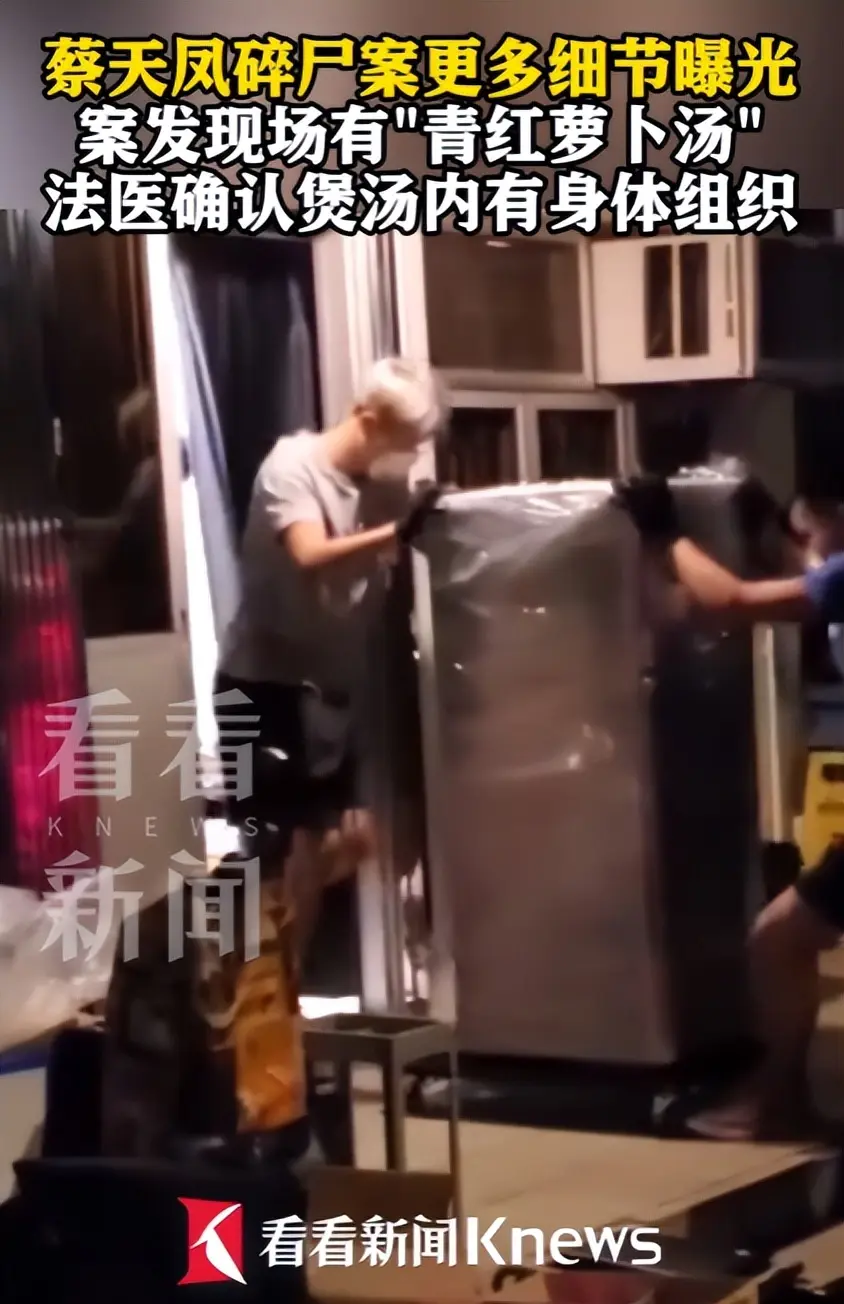 法医曝蔡天凤分尸细节：双腿连着盆骨在冰柜里，骨上带肉，太残忍