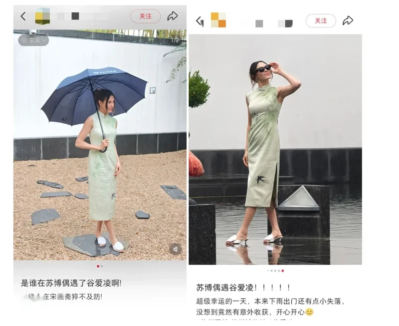 谷爱凌穿旗袍逛苏博、拙政园，感叹“苏州园林太美了”