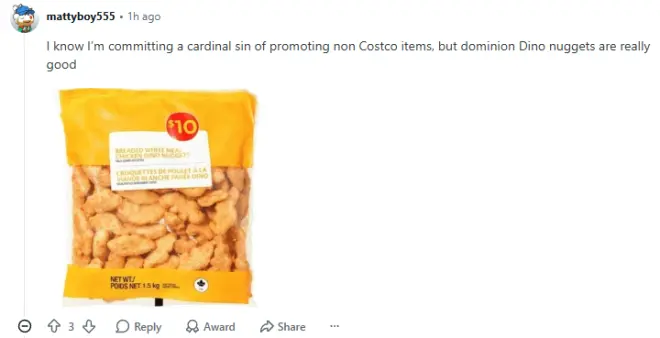 Costco恐龙鸡块遭吐槽，家长咬一口直呼垃圾