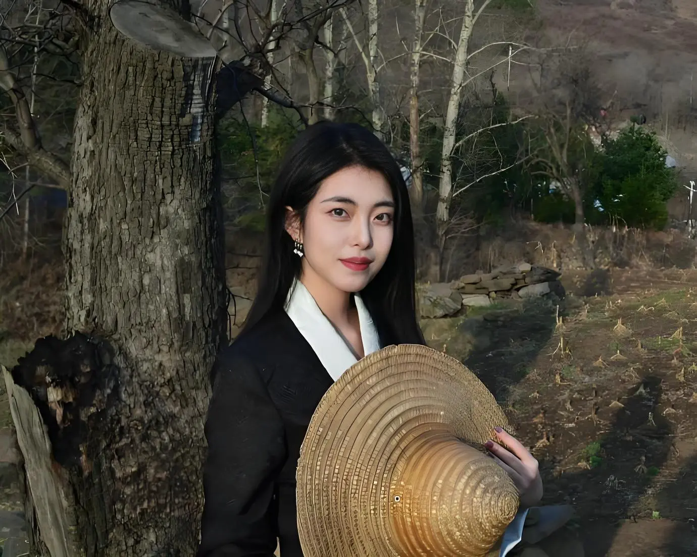 撞脸王祖贤的女生，真去景区上班了